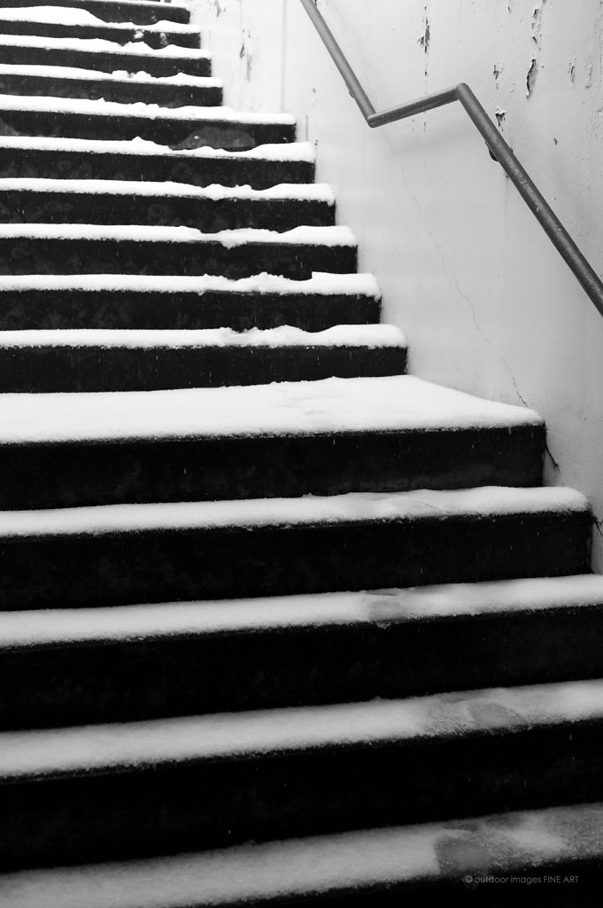 Snow Covered Stairs